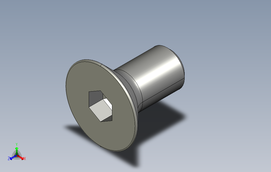 SCF-M3-L6内六角沉头螺栓.stp