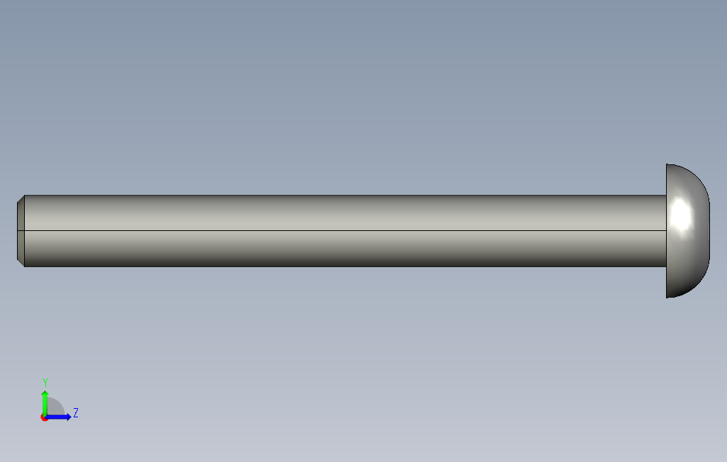 SCG-M2-L18内六角圆头螺栓.stp 左侧视图