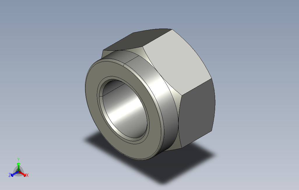 SLMND-M20尼龙六角螺母.stp