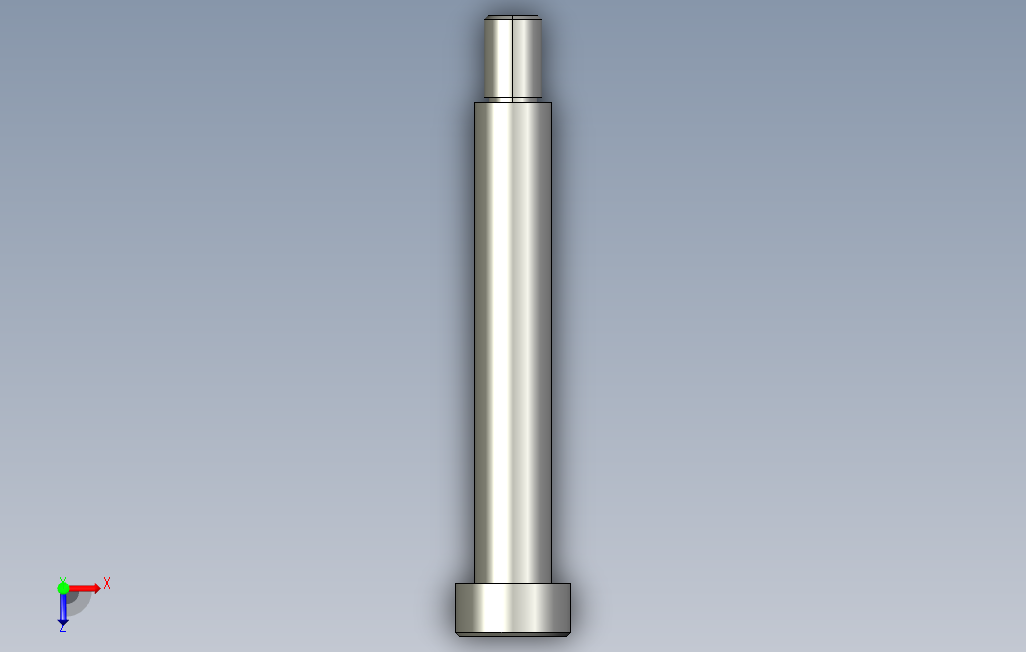 STJ-D16-L100内六角杯头凸肩螺栓.stp 俯视图