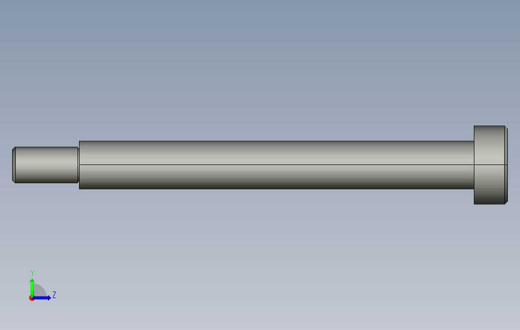 STJ-D8-L65内六角杯头凸肩螺栓.stp 左侧视图