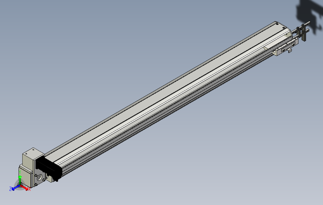 SYM10-1000-LU滚珠花健、支撑座、滚珠丝杠、交叉导轨、直线模组.stp