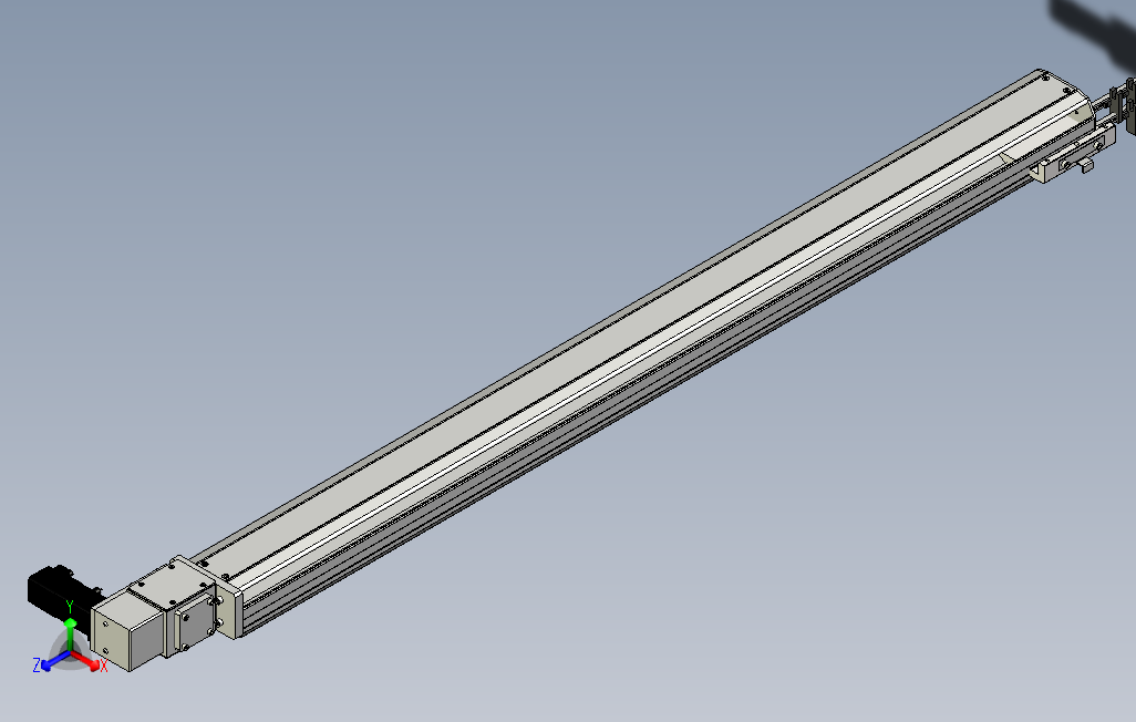 SYM10-1100-R滚珠花健、支撑座、滚珠丝杠、交叉导轨、直线模组.stp