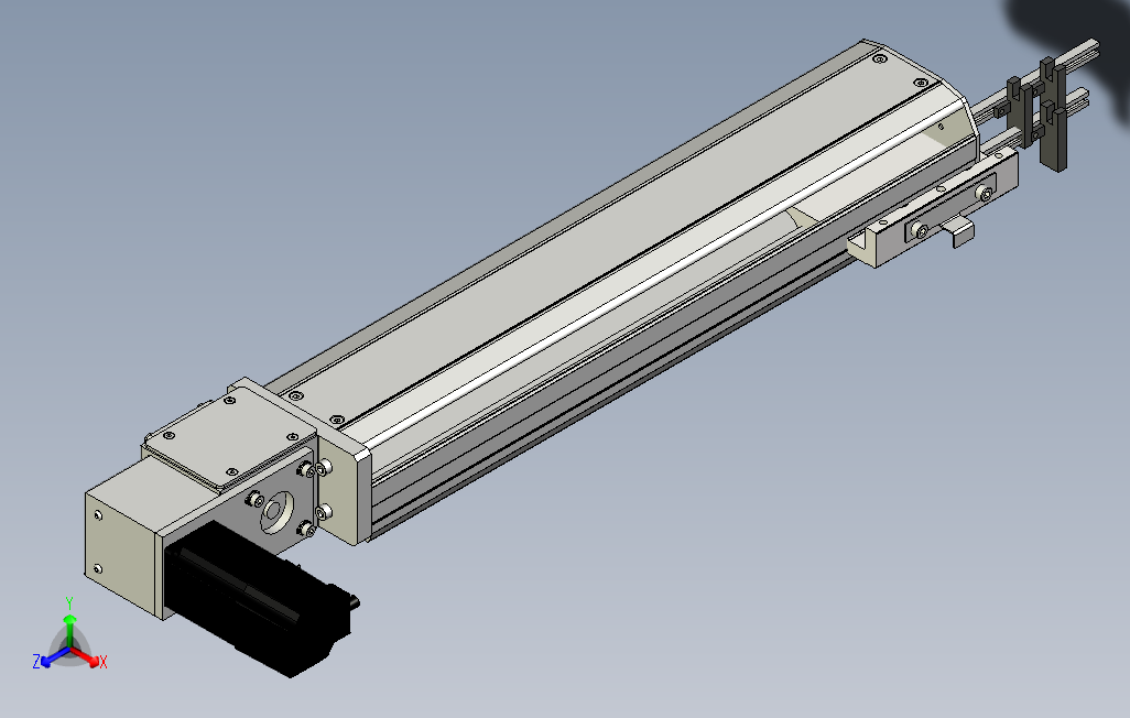 SYM10-250-L滚珠花健、支撑座、滚珠丝杠、交叉导轨、直线模组.stp