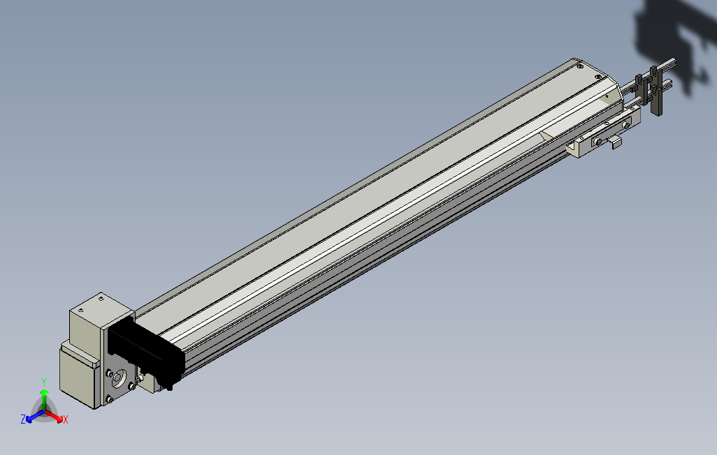 SYM10-600-LU滚珠花健、支撑座、滚珠丝杠、交叉导轨、直线模组.stp