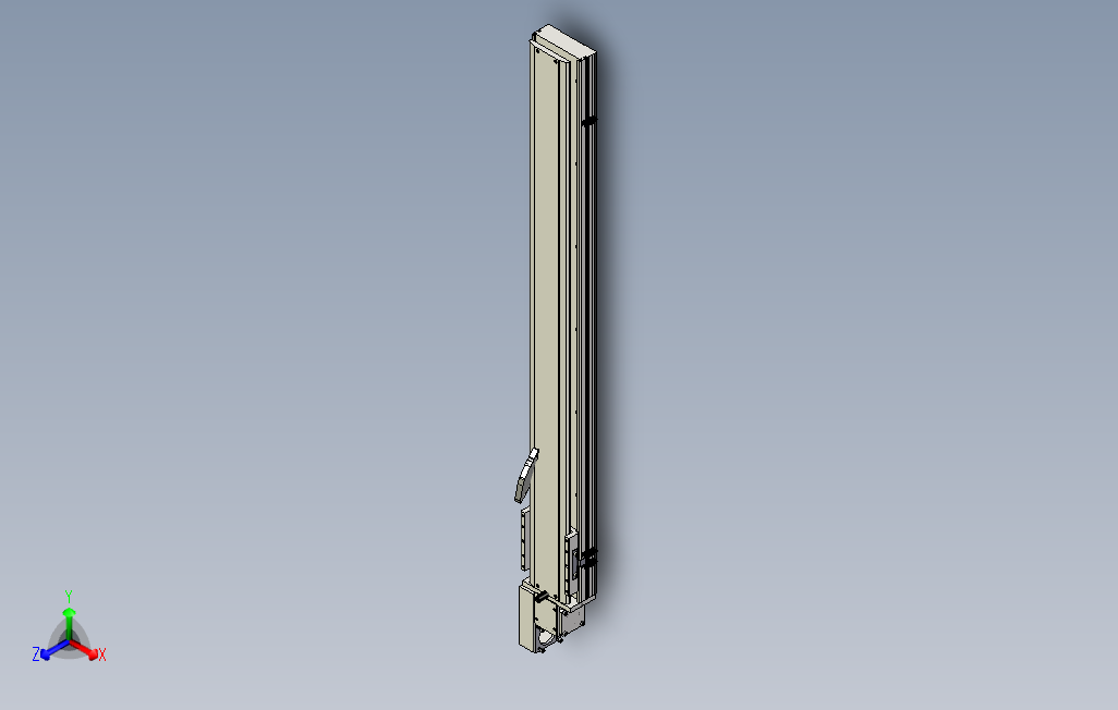 SYM14-L-1050滚珠花健、支撑座、滚珠丝杠、交叉导轨、直线模组.stp