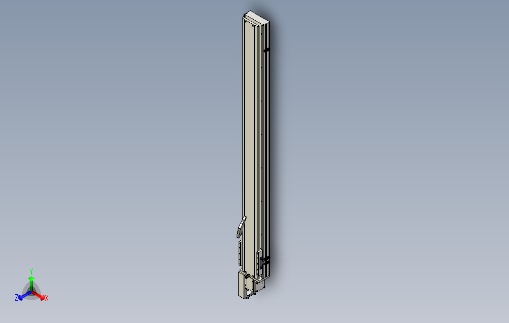 SYM14-L-1250滚珠花健、支撑座、滚珠丝杠、交叉导轨、直线模组.stp