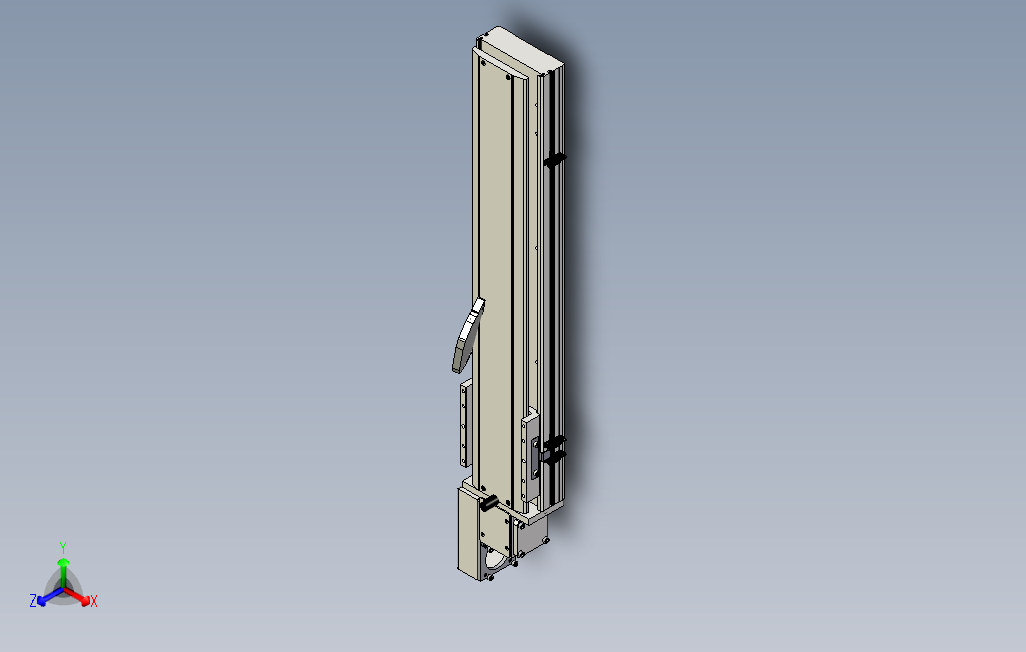 SYM14-L-500滚珠花健、支撑座、滚珠丝杠、交叉导轨、直线模组.stp