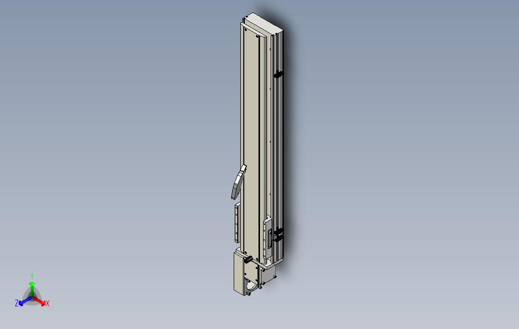 SYM14-L-600滚珠花健、支撑座、滚珠丝杠、交叉导轨、直线模组.stp