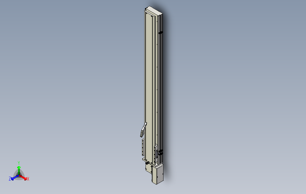 SYM14-R-1050滚珠花健、支撑座、滚珠丝杠、交叉导轨、直线模组.stp