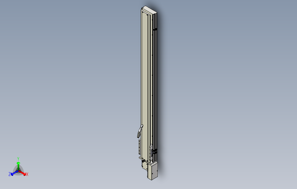 SYM14-R-1200滚珠花健、支撑座、滚珠丝杠、交叉导轨、直线模组.stp