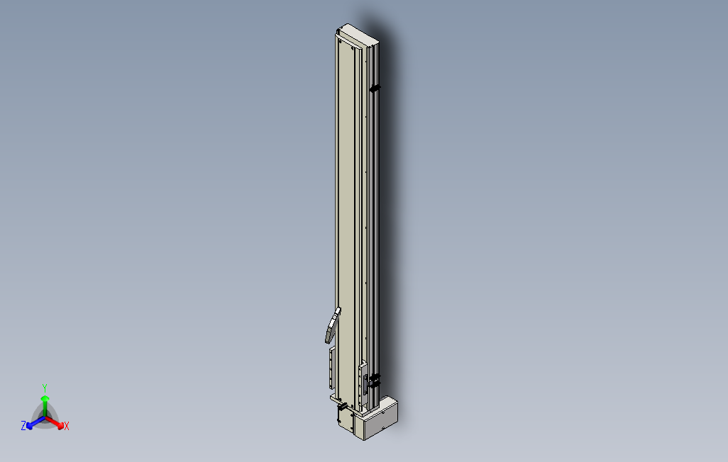 SYM14-RD-1050滚珠花健、支撑座、滚珠丝杠、交叉导轨、直线模组.stp