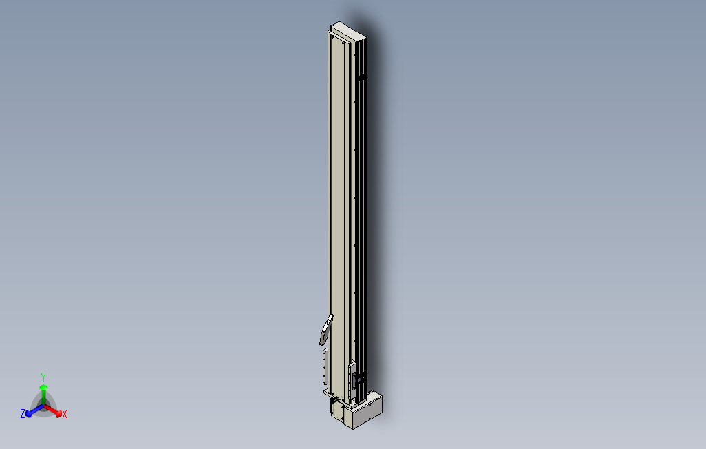 SYM14-RD-1250滚珠花健、支撑座、滚珠丝杠、交叉导轨、直线模组.stp