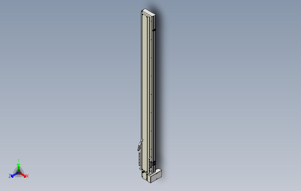 SYM14-RD-1450滚珠花健、支撑座、滚珠丝杠、交叉导轨、直线模组.stp