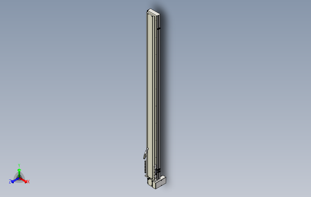 SYM14-RD-1650滚珠花健、支撑座、滚珠丝杠、交叉导轨、直线模组.stp