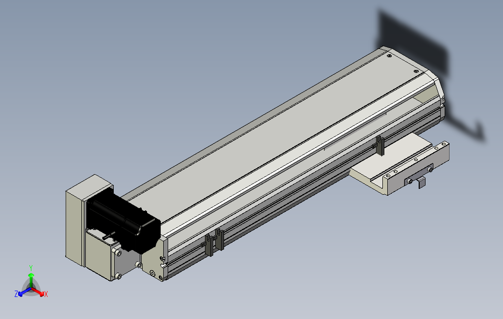 SYM17-400-LU滚珠花健、支撑座、滚珠丝杠、交叉导轨、直线模组.stp