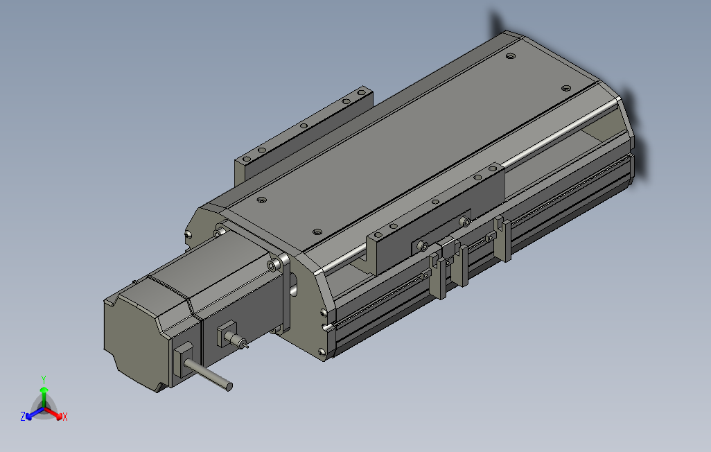 SYS17-100-BC-M75滚珠花健、支撑座、滚珠丝杠、交叉导轨、直线模组.stp