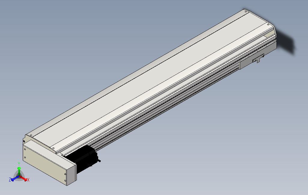 SYS22-1050-BL-750W滚珠花健、支撑座、滚珠丝杠、交叉导轨、直线模组.stp