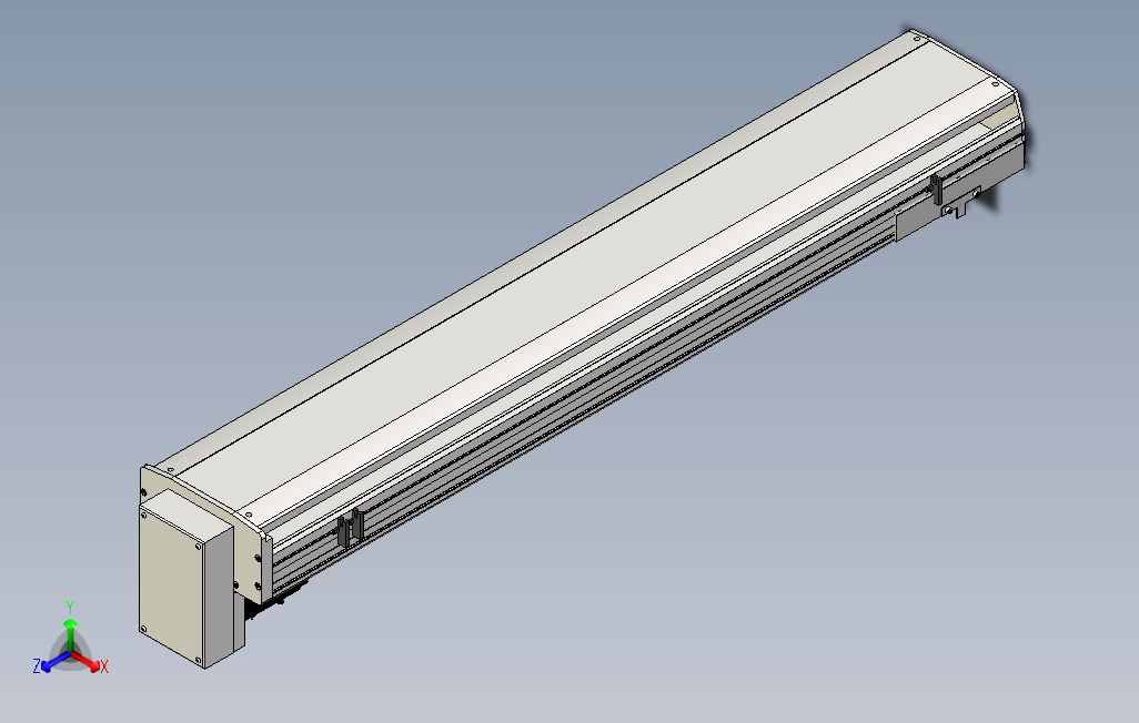 SYS22-1050-BM-750W滚珠花健、支撑座、滚珠丝杠、交叉导轨、直线模组.stp