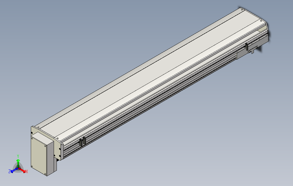 SYS22-1200-BM-400W滚珠花健、支撑座、滚珠丝杠、交叉导轨、直线模组.stp