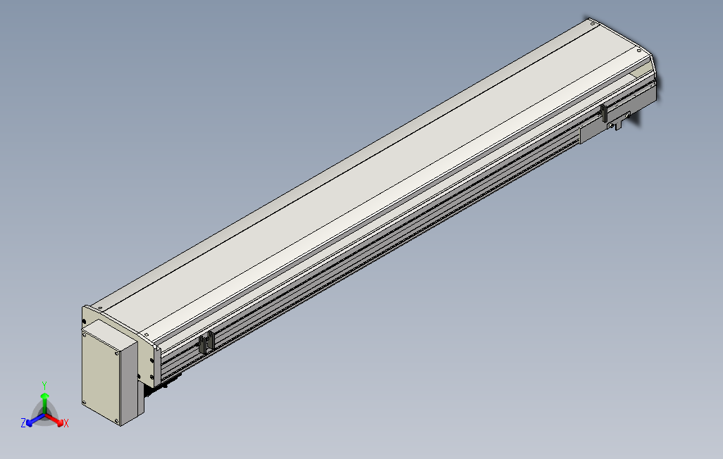 SYS22-1200-BM-750W滚珠花健、支撑座、滚珠丝杠、交叉导轨、直线模组.stp