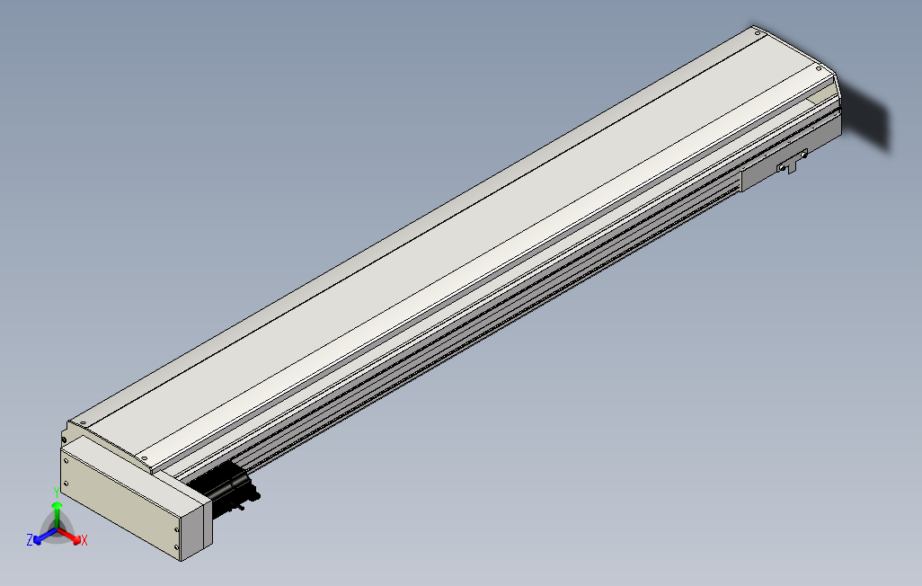 SYS22-1250-BL-400W滚珠花健、支撑座、滚珠丝杠、交叉导轨、直线模组.stp