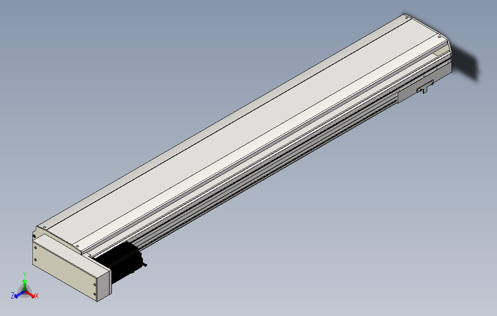 SYS22-1250-BL-750W滚珠花健、支撑座、滚珠丝杠、交叉导轨、直线模组.stp