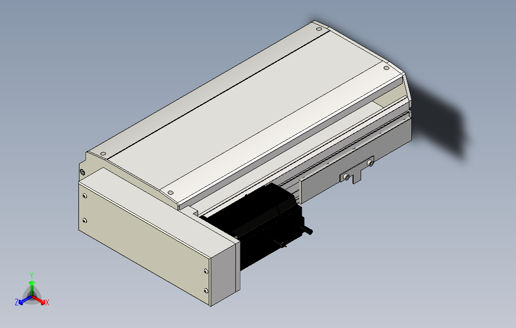 SYS22-150-BL-750W滚珠花健、支撑座、滚珠丝杠、交叉导轨、直线模组.stp