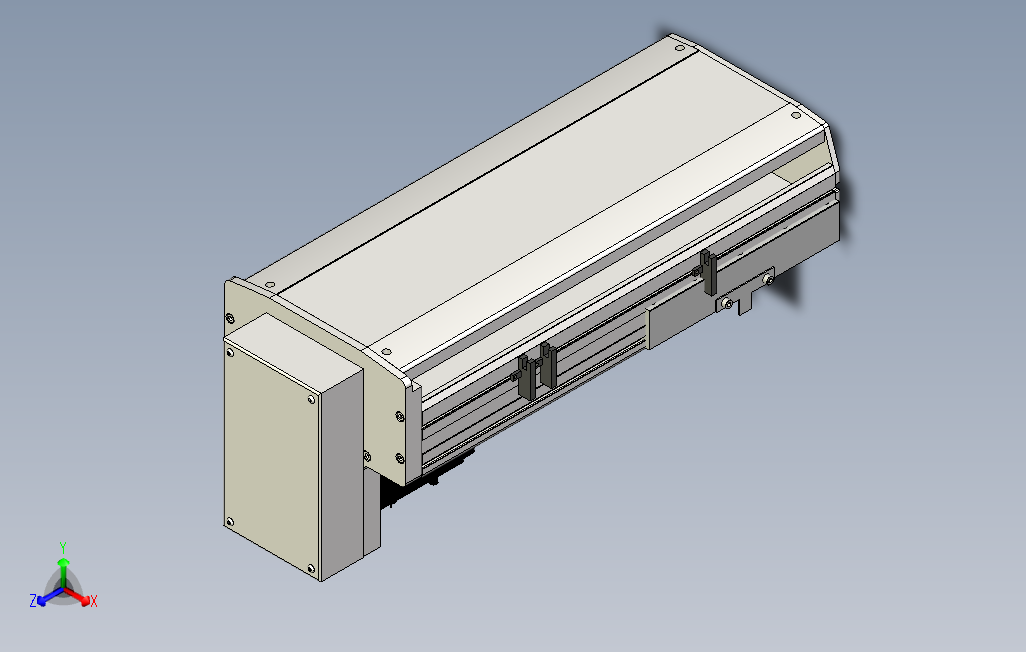 SYS22-200-BM-750W滚珠花健、支撑座、滚珠丝杠、交叉导轨、直线模组.stp