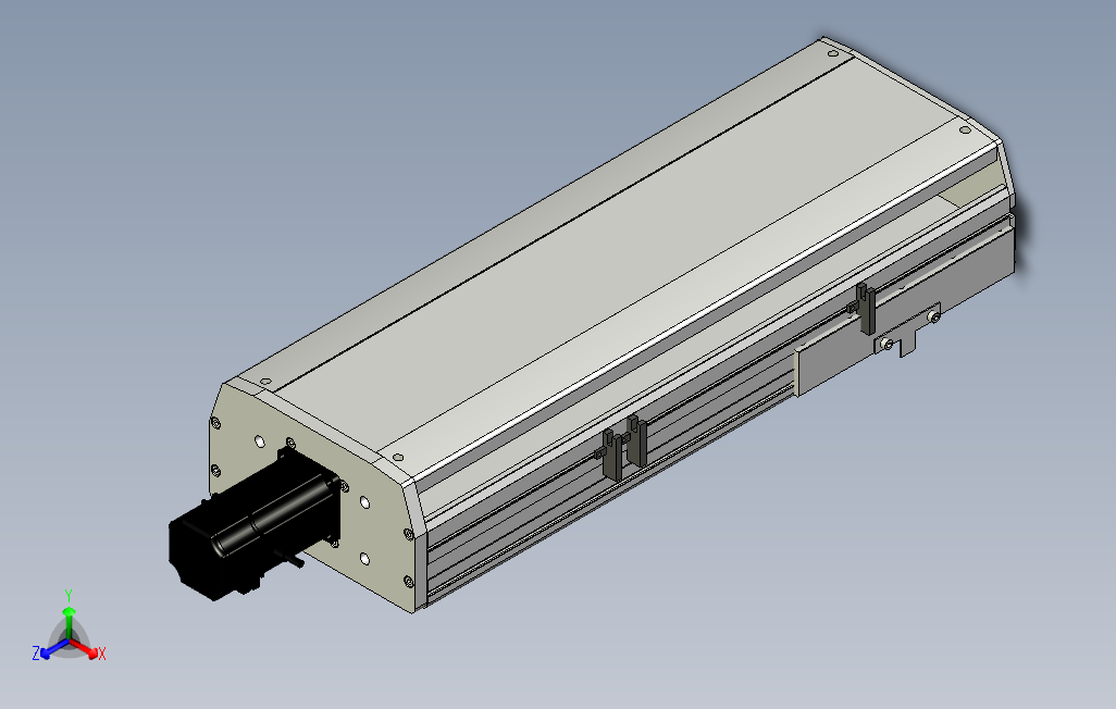 SYS22-250-BC-400W滚珠花健、支撑座、滚珠丝杠、交叉导轨、直线模组.stp