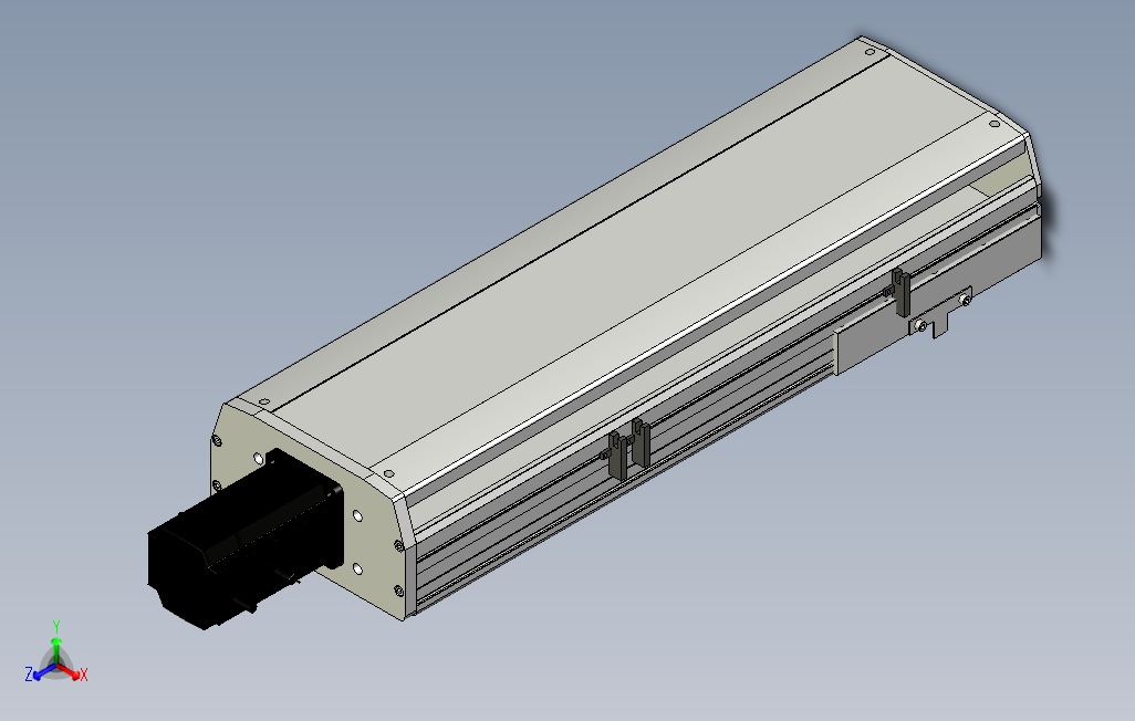 SYS22-300-BC-750W滚珠花健、支撑座、滚珠丝杠、交叉导轨、直线模组.stp