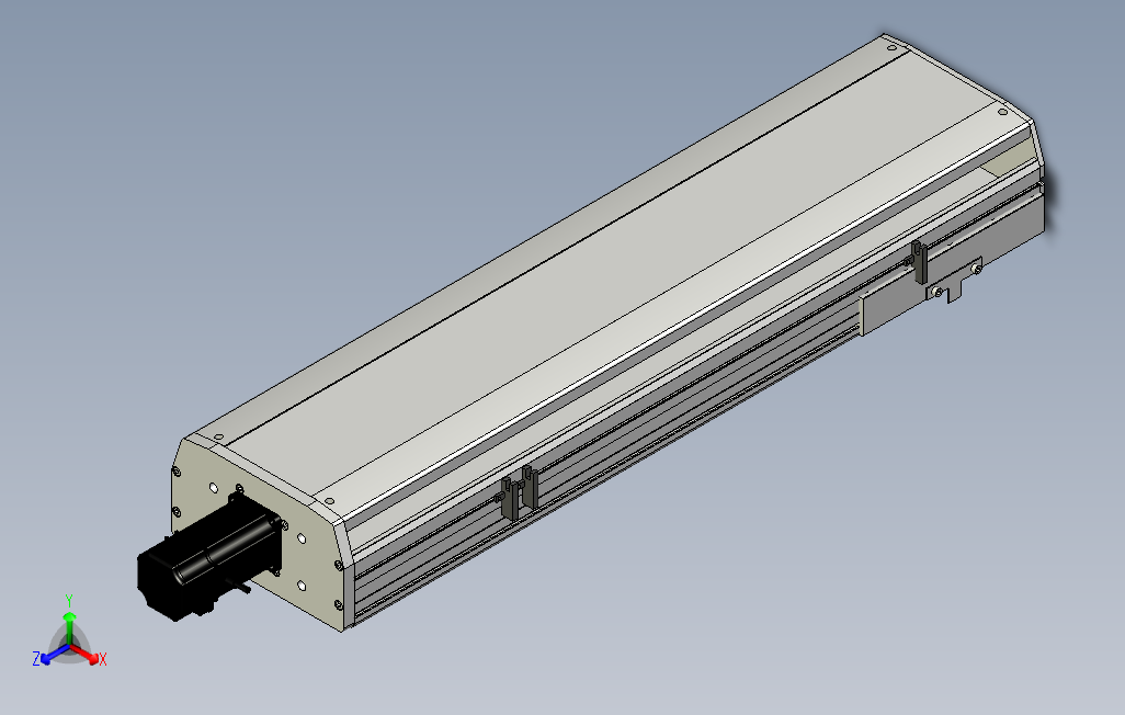 SYS22-500-BC-400W滚珠花健、支撑座、滚珠丝杠、交叉导轨、直线模组.stp