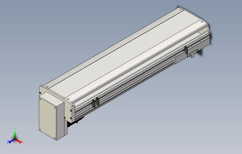 SYS22-600-BM-750W滚珠花健、支撑座、滚珠丝杠、交叉导轨、直线模组.stp