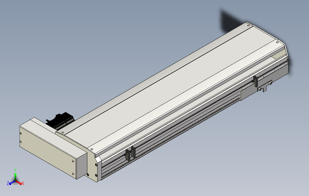 SYS22-600-BR-400W滚珠花健、支撑座、滚珠丝杠、交叉导轨、直线模组.stp