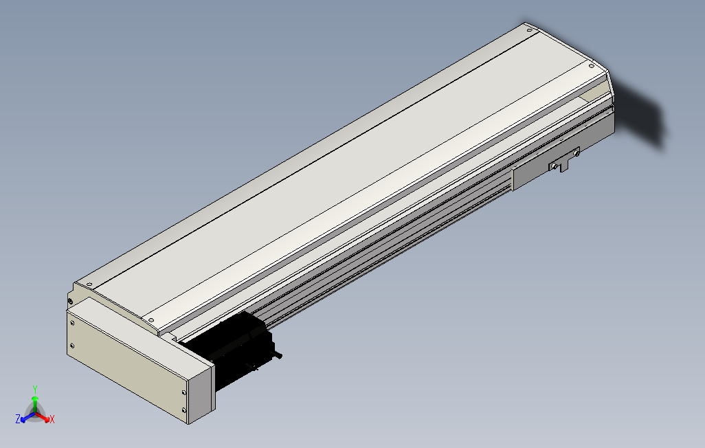 SYS22-700-BL-750W滚珠花健、支撑座、滚珠丝杠、交叉导轨、直线模组.stp