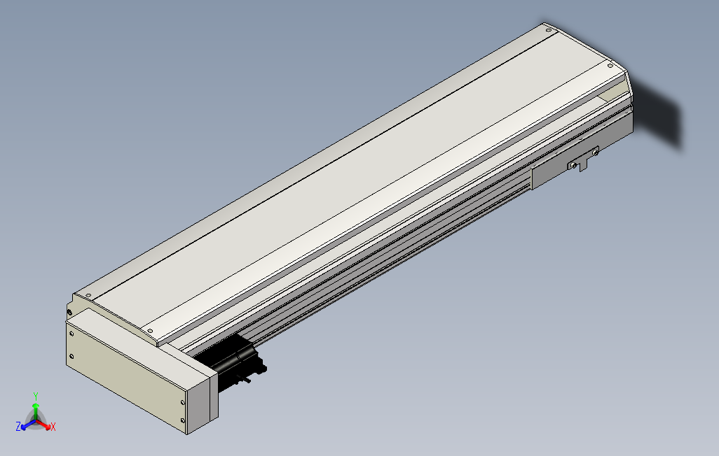 SYS22-750-BL-400W滚珠花健、支撑座、滚珠丝杠、交叉导轨、直线模组.stp