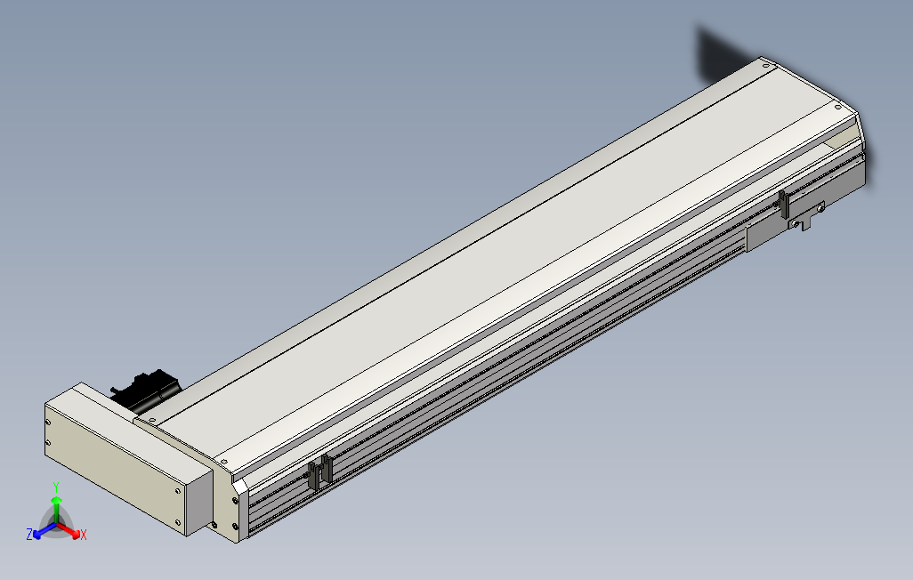 SYS22-900-BR-400W滚珠花健、支撑座、滚珠丝杠、交叉导轨、直线模组.stp