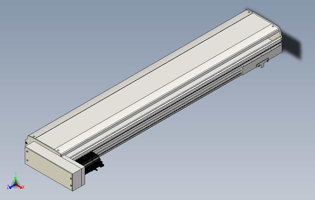 SYS22-950-BL-400W滚珠花健、支撑座、滚珠丝杠、交叉导轨、直线模组.stp