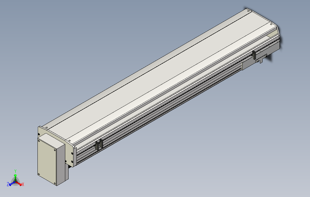 SYS22-950-BM-400W滚珠花健、支撑座、滚珠丝杠、交叉导轨、直线模组.stp