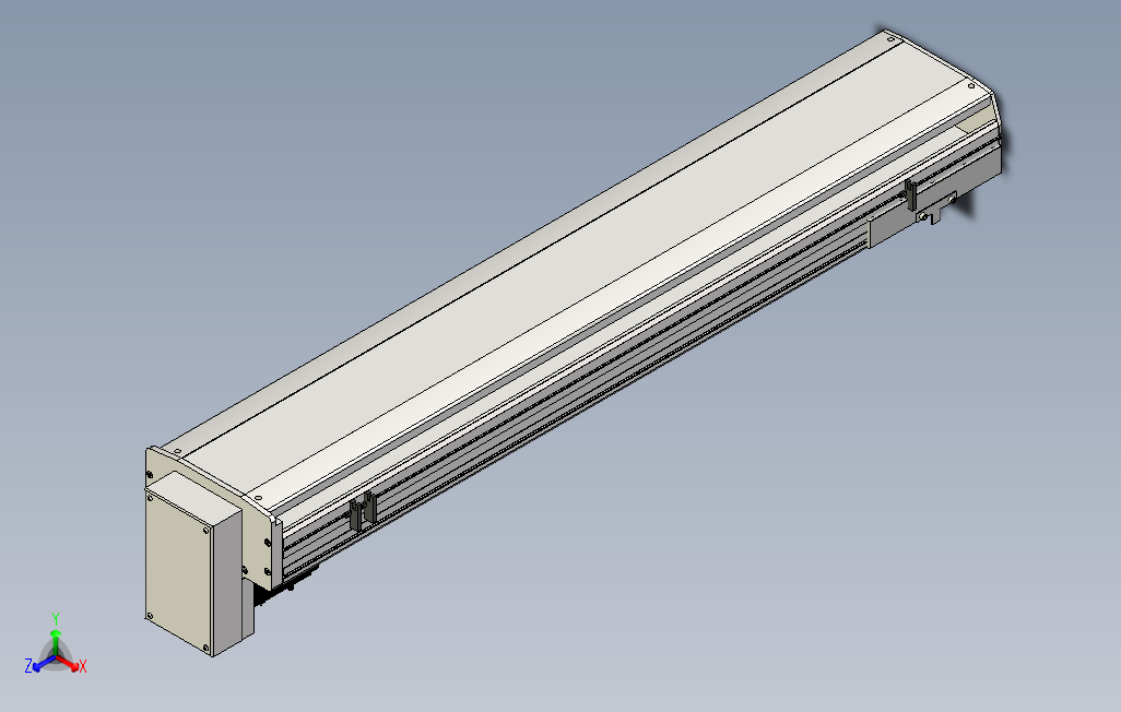 SYS22-950-BM-750W滚珠花健、支撑座、滚珠丝杠、交叉导轨、直线模组.stp