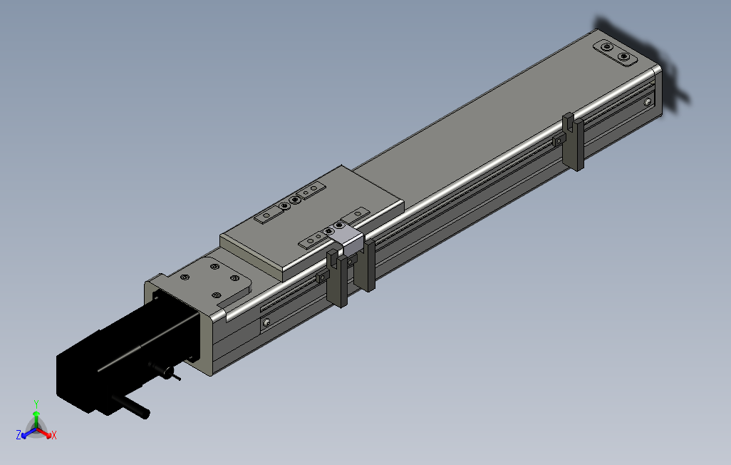 SYS6-200-BC滚珠花健、支撑座、滚珠丝杠、交叉导轨、直线模组.stp