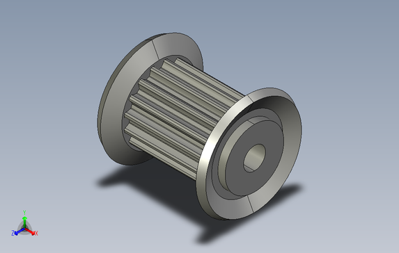 TAAS2M-16-100-H3同步带轮-S2M型.stp
