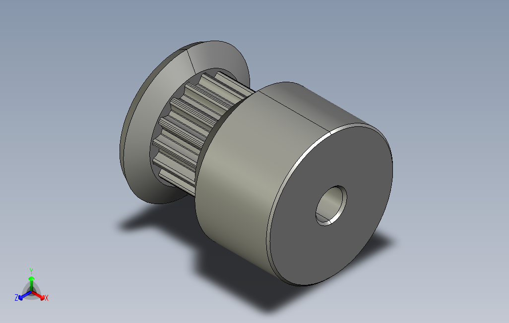 TABS2M-16-040-H3凸肩型同步带轮-S2M型.stp