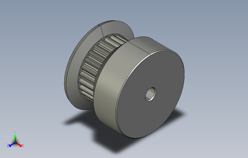 TABS2M-26-040-H3凸肩型同步带轮-S2M型.stp