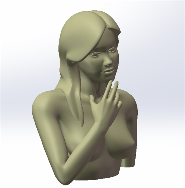 人体模特3D美女3D打印
