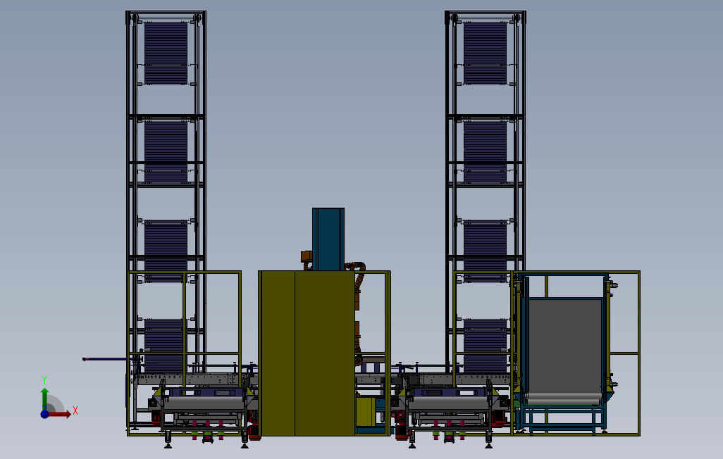 A11 包装输送一体生产线 Solidworks 2012 模型图纸下载 懒石网