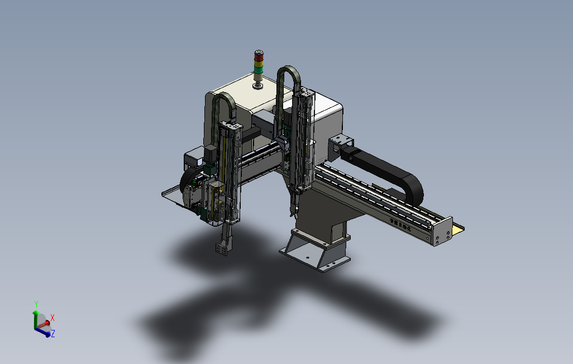 B12-注塑机五轴伺服双截机械手3D模型