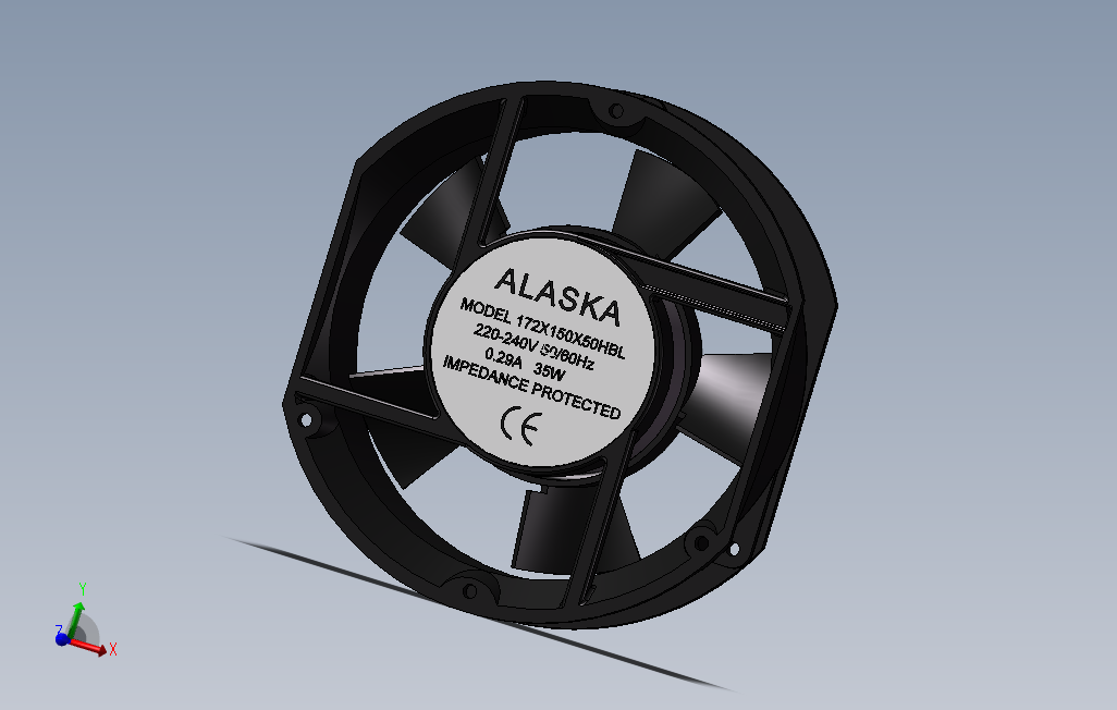 ALASKA电风扇模型35W