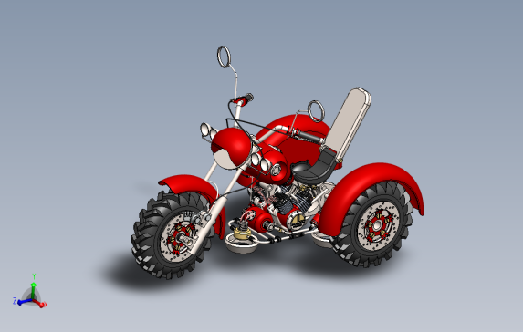 三轮摩托车模型