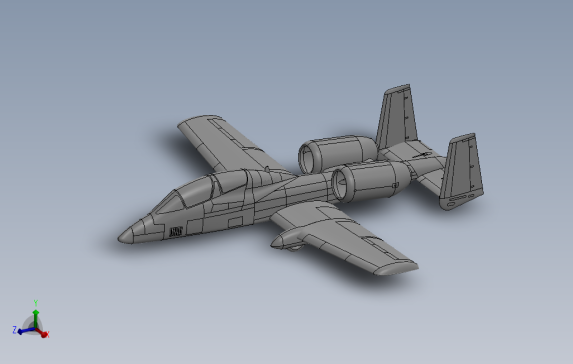 A10双座战斗机模型